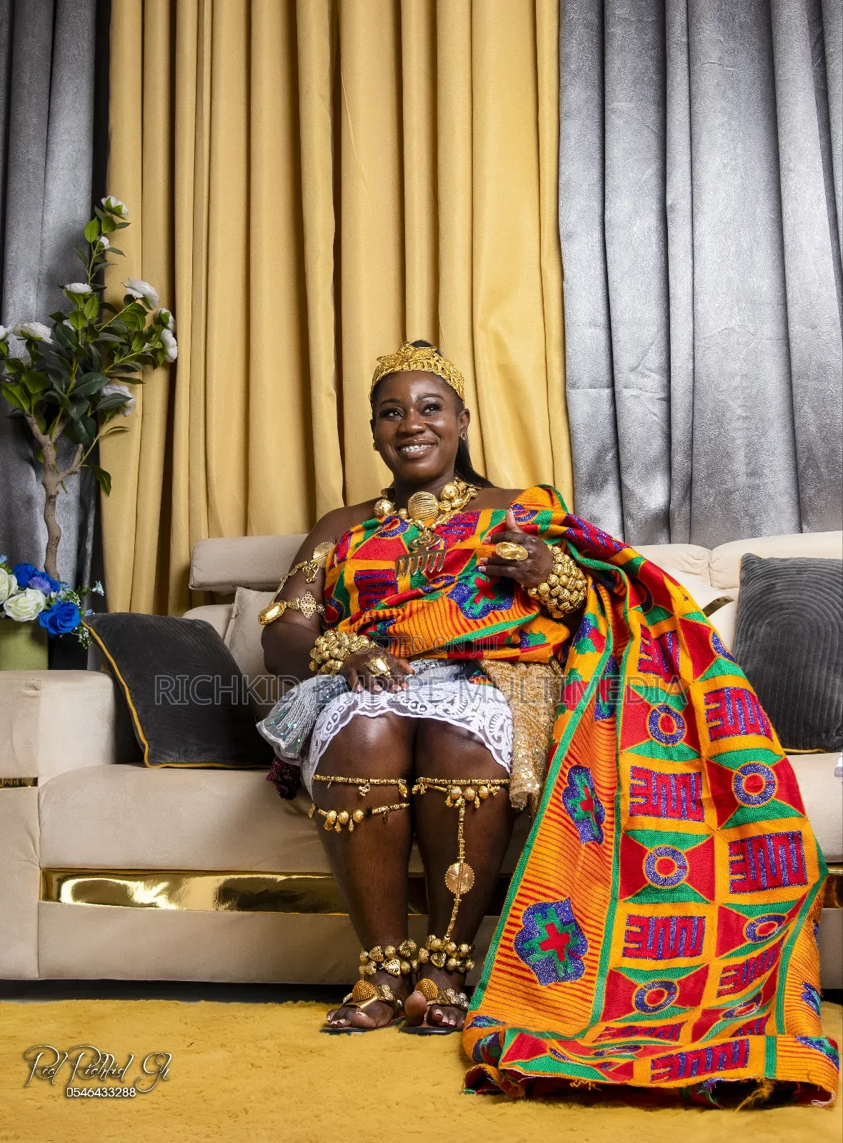 Kente Adornations and Styling for Weddings and Photography