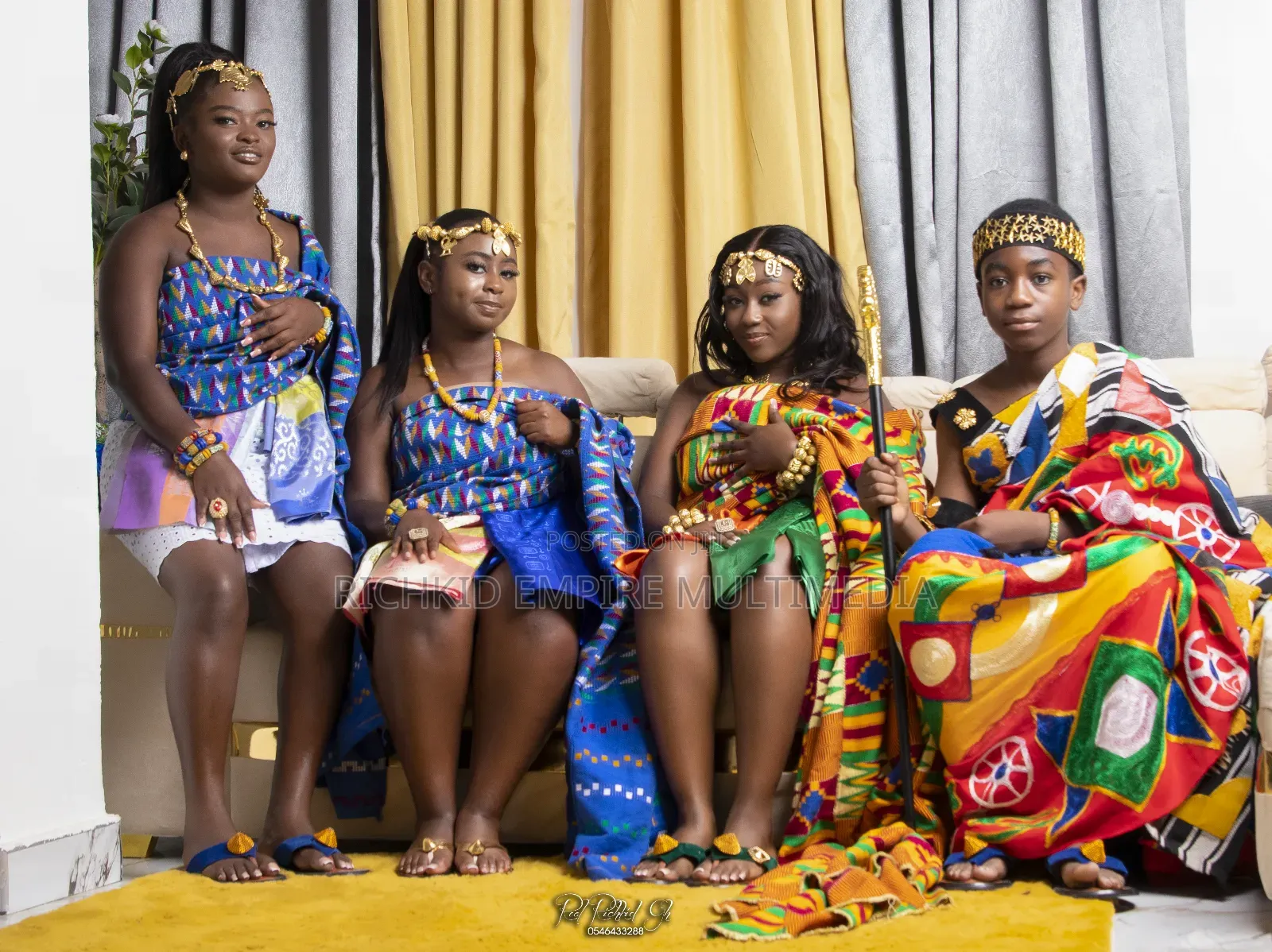 Kente Adornations and Styling for Weddings and Photography