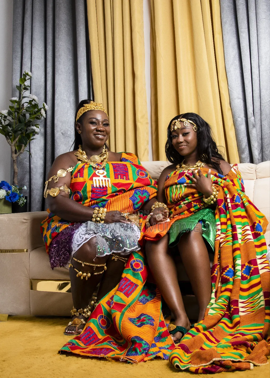 Kente Adornations and Styling for Weddings and Photography