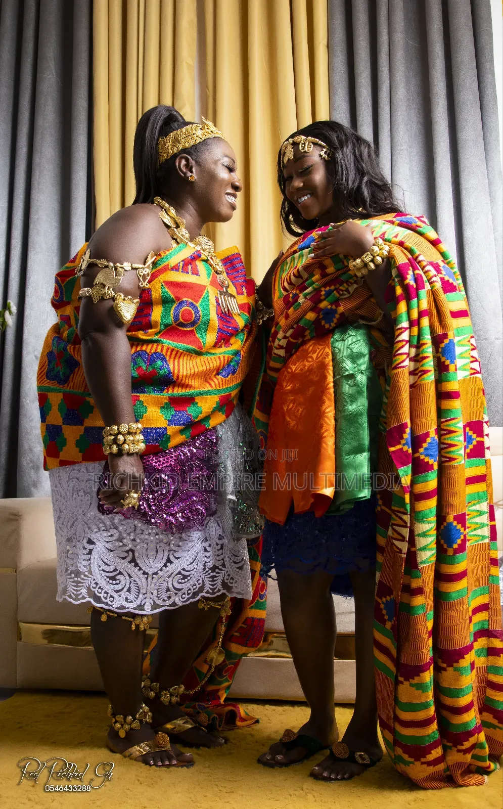 Kente Adornations and Styling for Weddings and Photography