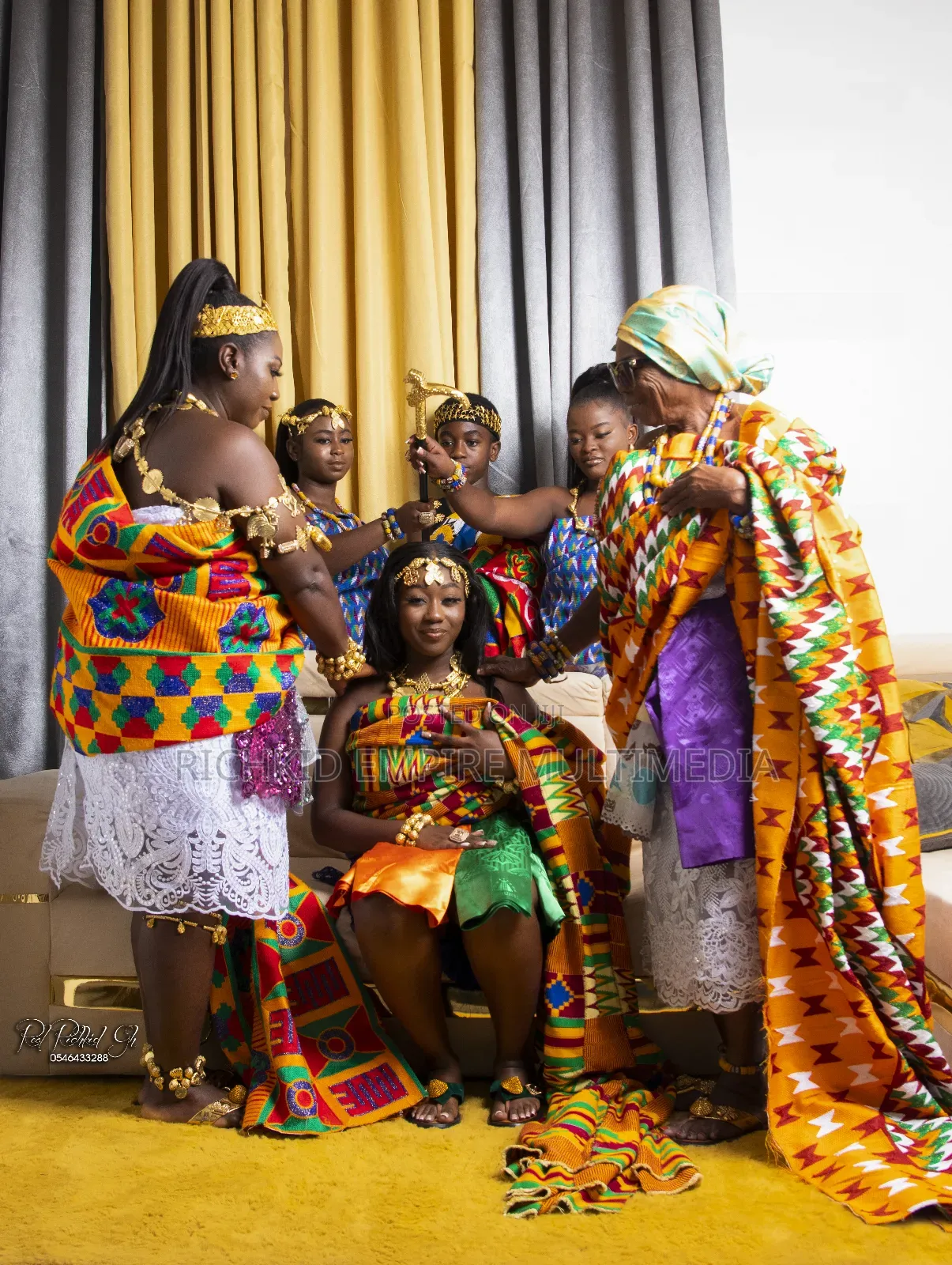 Kente Adornations and Styling for Weddings and Photography