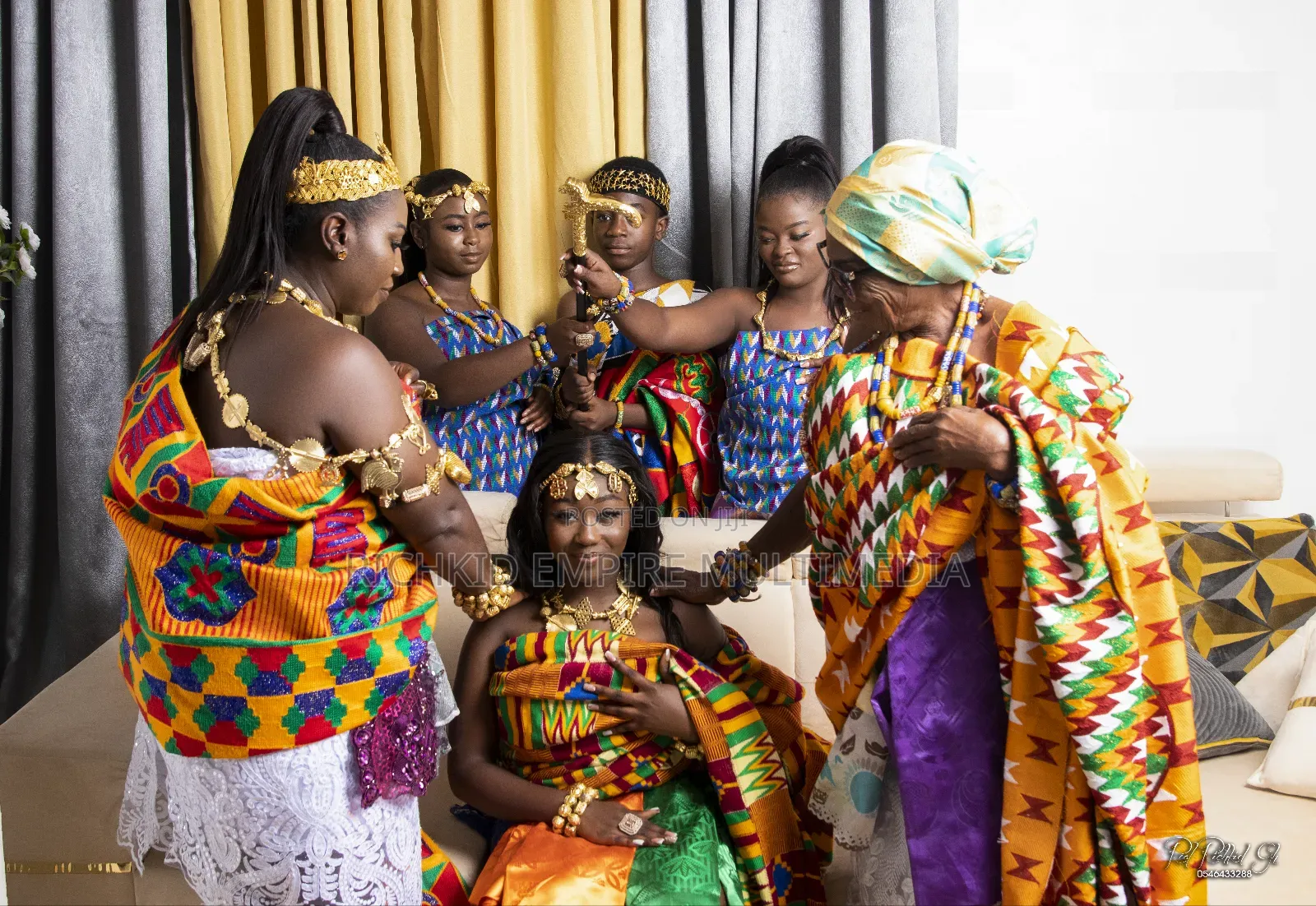 Kente Adornations and Styling for Weddings and Photography