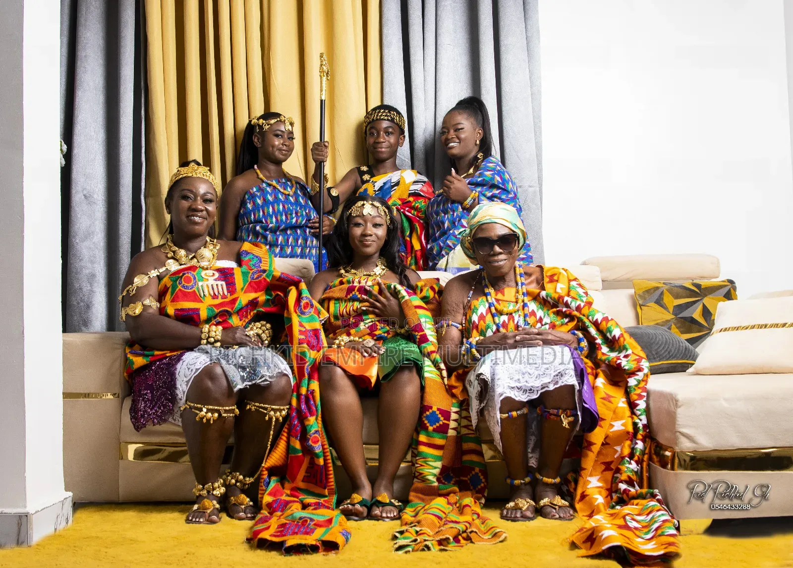 Kente Adornations and Styling for Weddings and Photography
