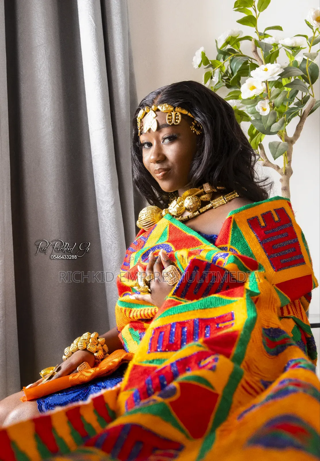 Kente Adornations and Styling for Weddings and Photography