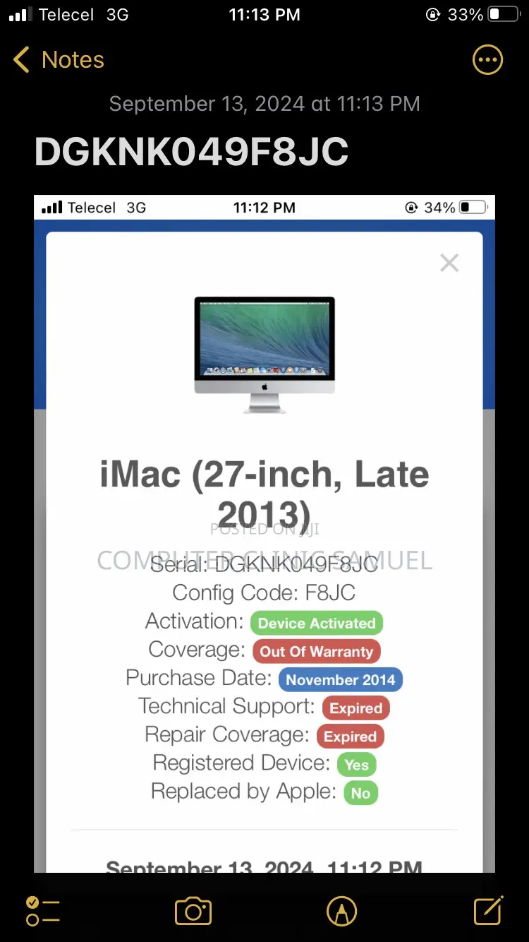 iMac Repairs Sales
