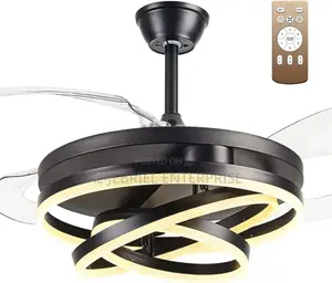 Foldable Ceiling Fan With LED Light With Remote Control