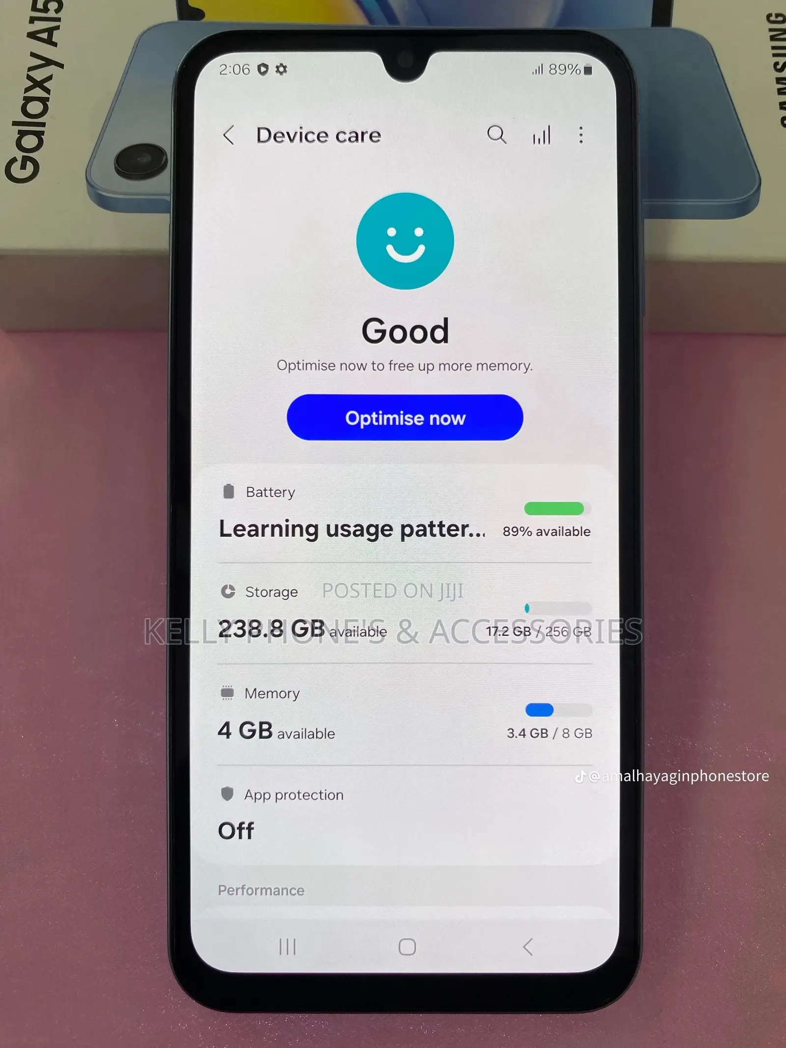New Samsung Galaxy A15 256 GB Blue