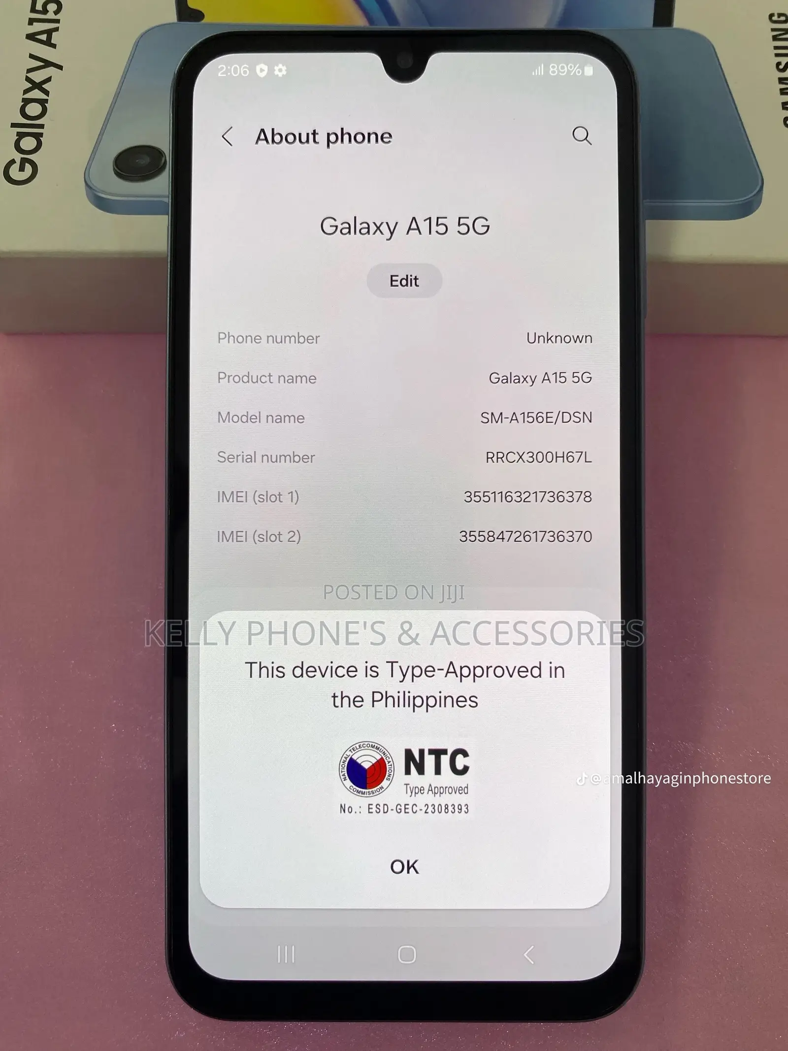 New Samsung Galaxy A15 256 GB Blue