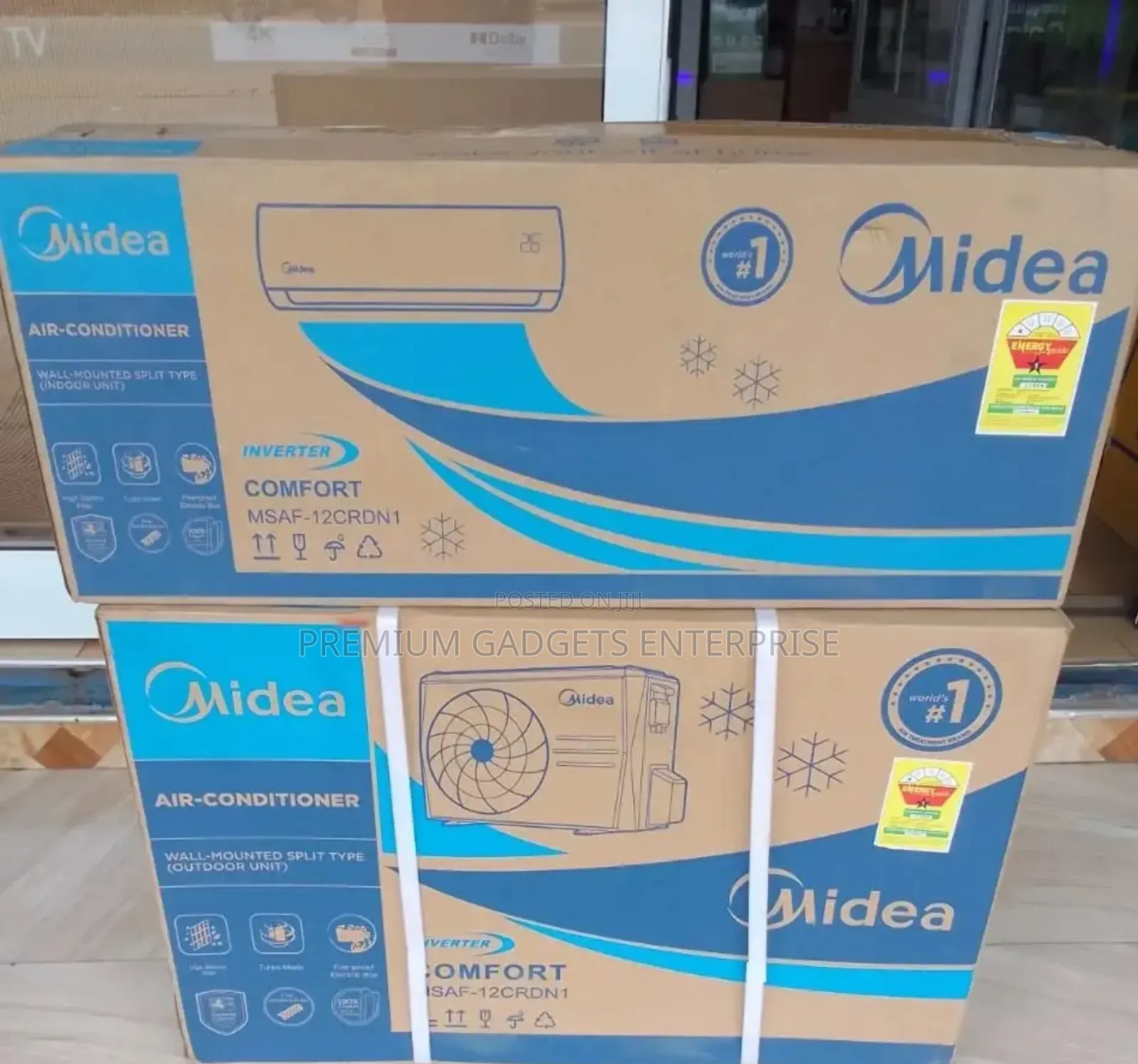 5-gen Level | Midea R410 Inverter Unicool | 80v-285v Smart App Air Con