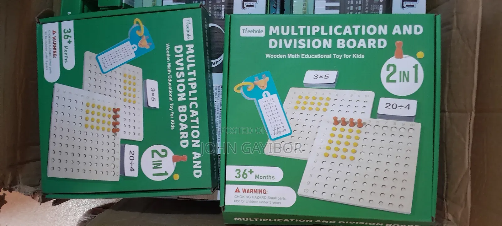 2 In 1 Maths Educational Set Division Multiplication Board