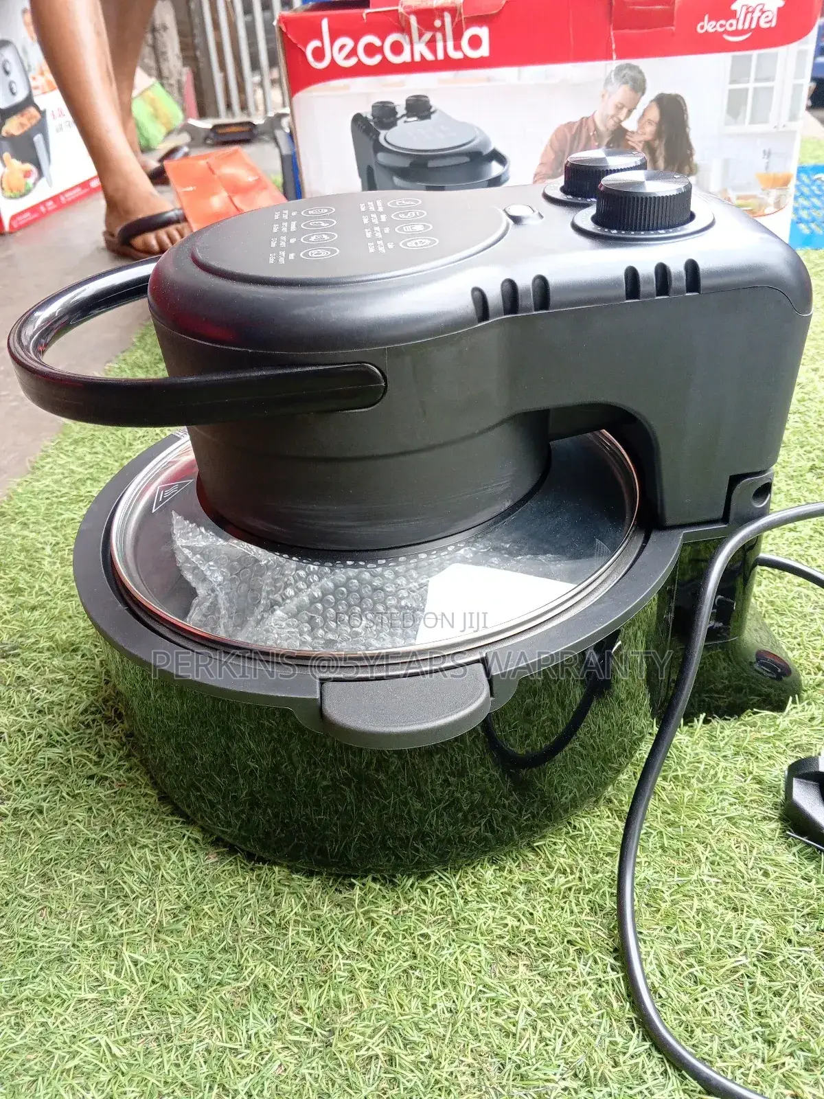 Black Coloured Transparent Window Air Fryer Air Fryer