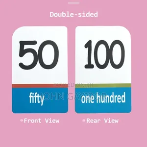 Kids' Educational Flash Cards for Numbers