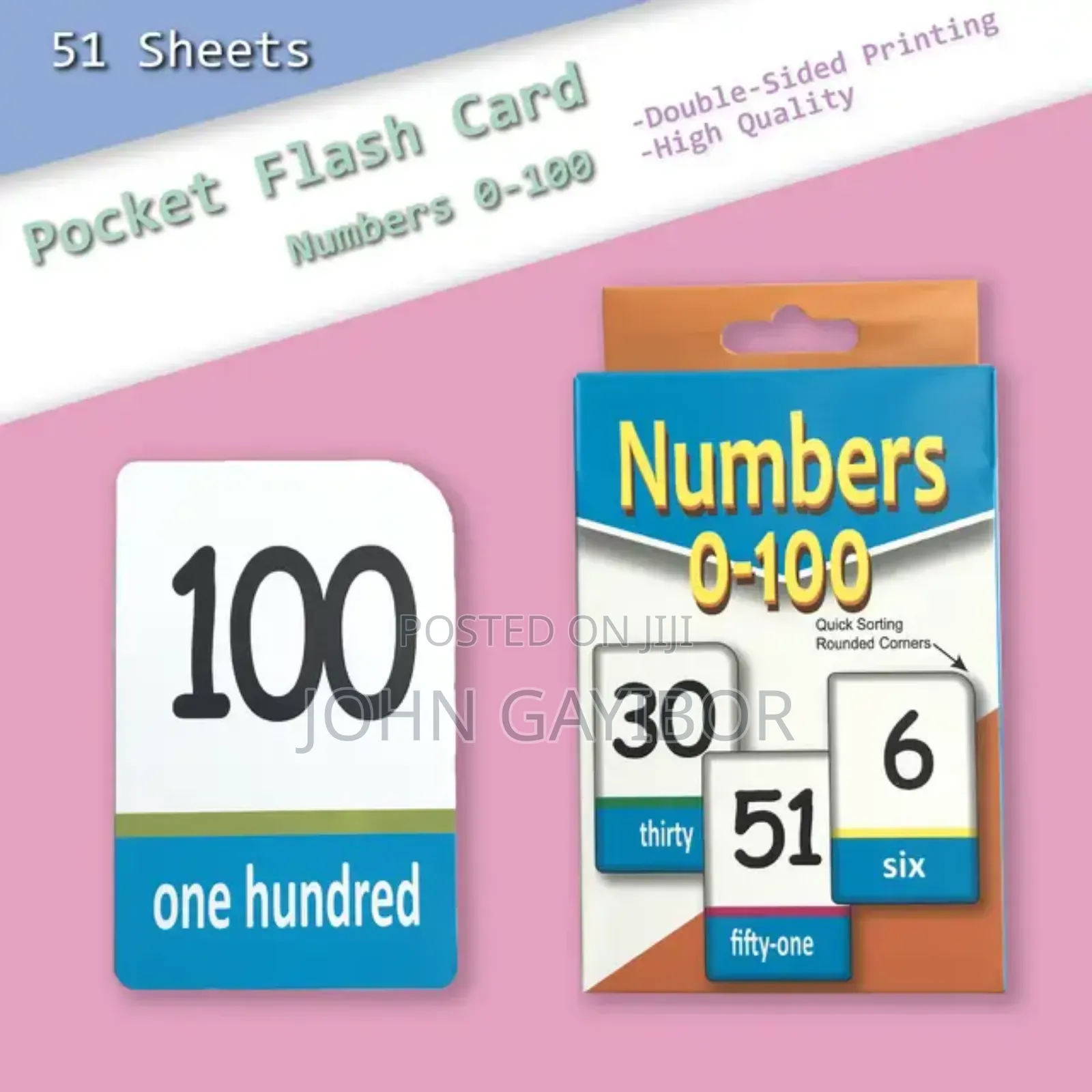 Kids' Educational Flash Cards for Numbers