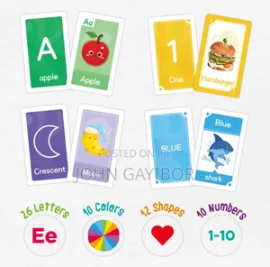 Toddler Learning Flash Cards for Kids