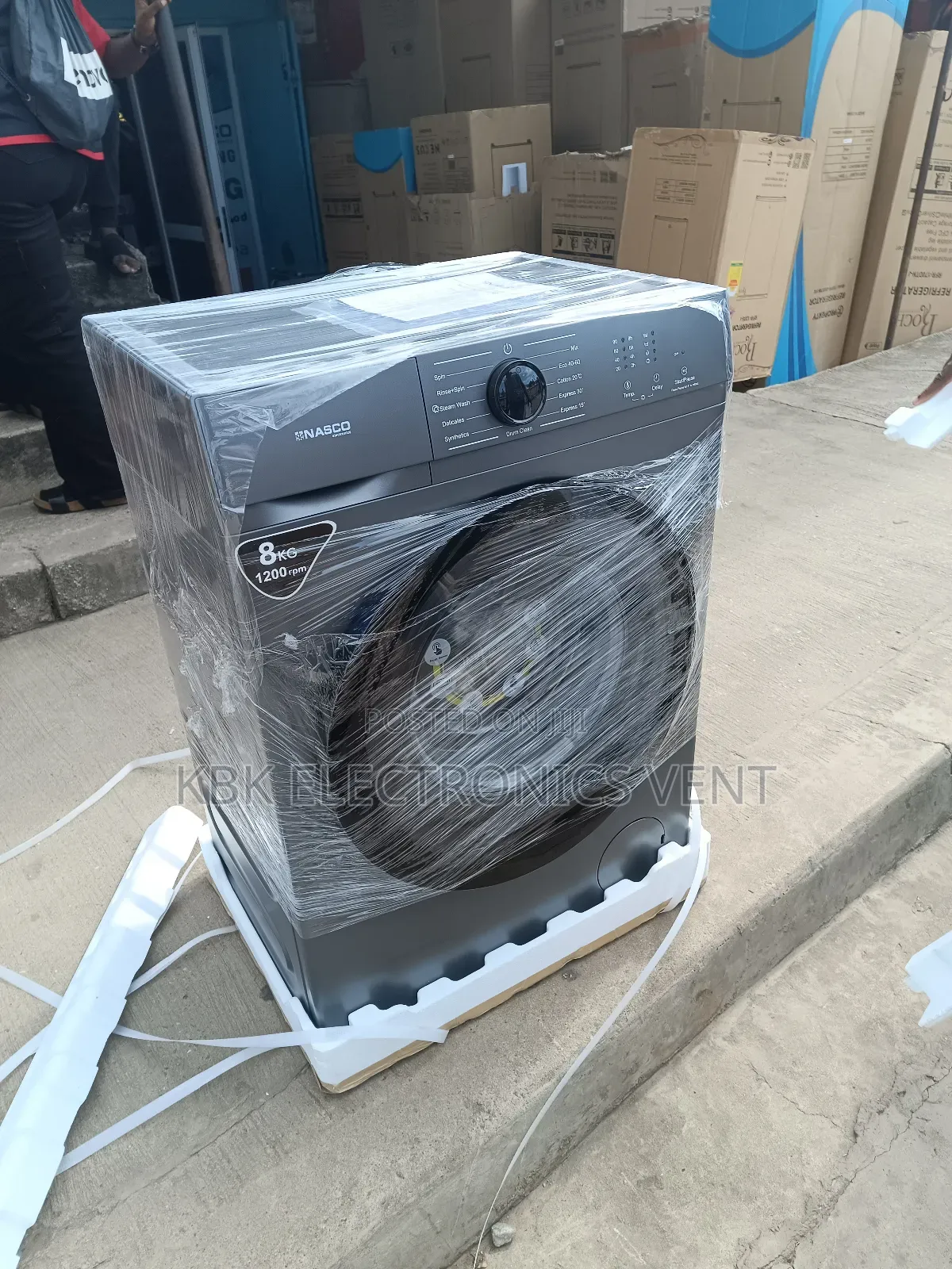 Nasco 8kg Front Load Washing Machine