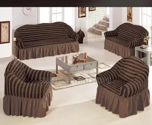 Chic Durable: 4-Piece Skirted Sofa Covers for a Fresh Look