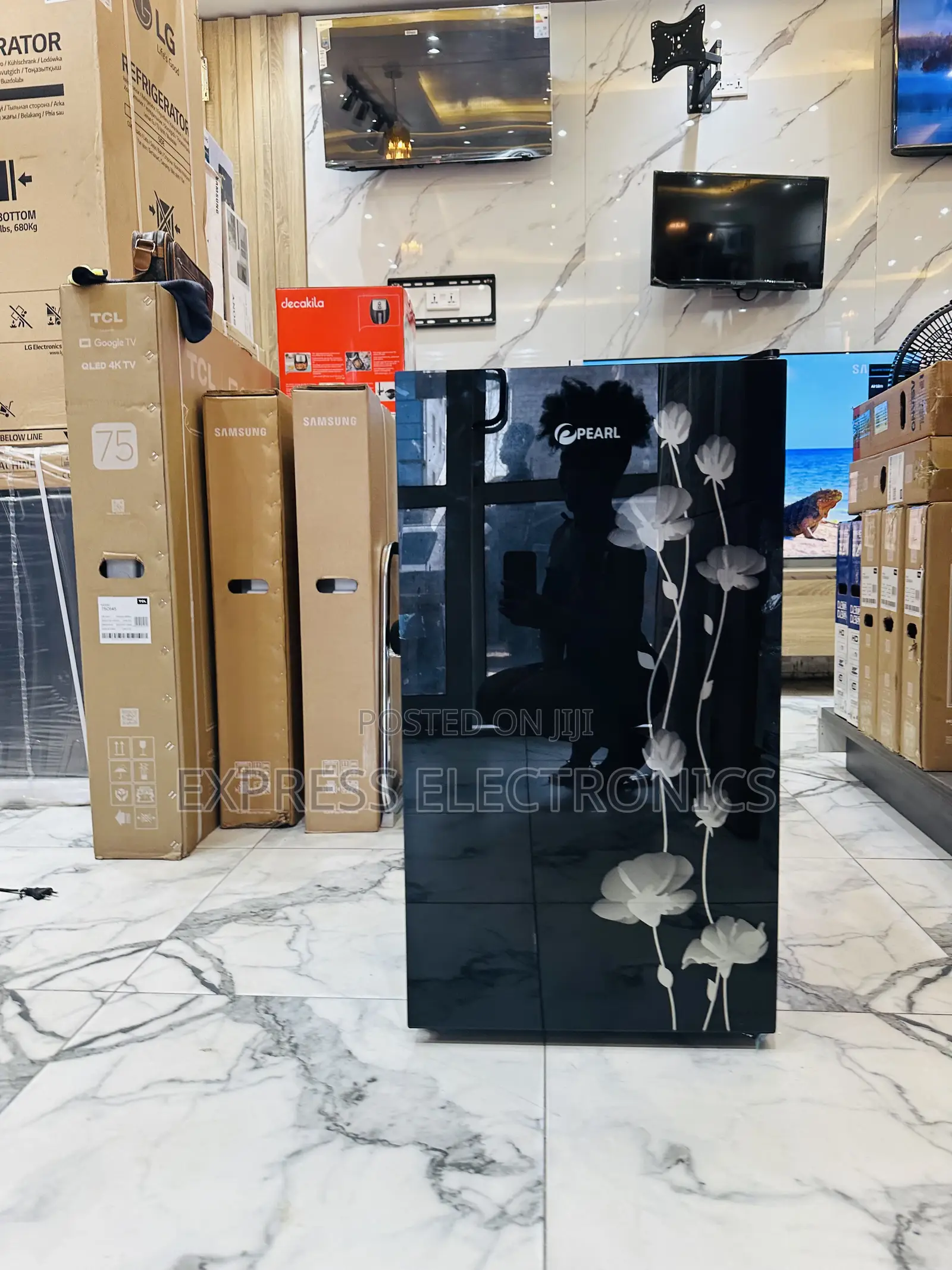 ᅲᅲᅲ Black Single Door Pearl Pf-109 Black