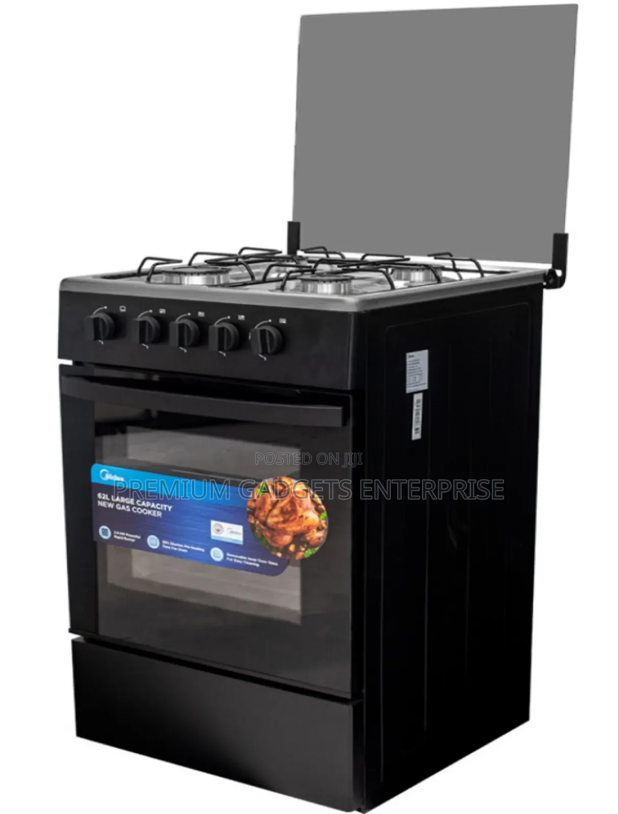 Midea 4 Burner Gas Cooker 50x50cm Sp5055t082-B