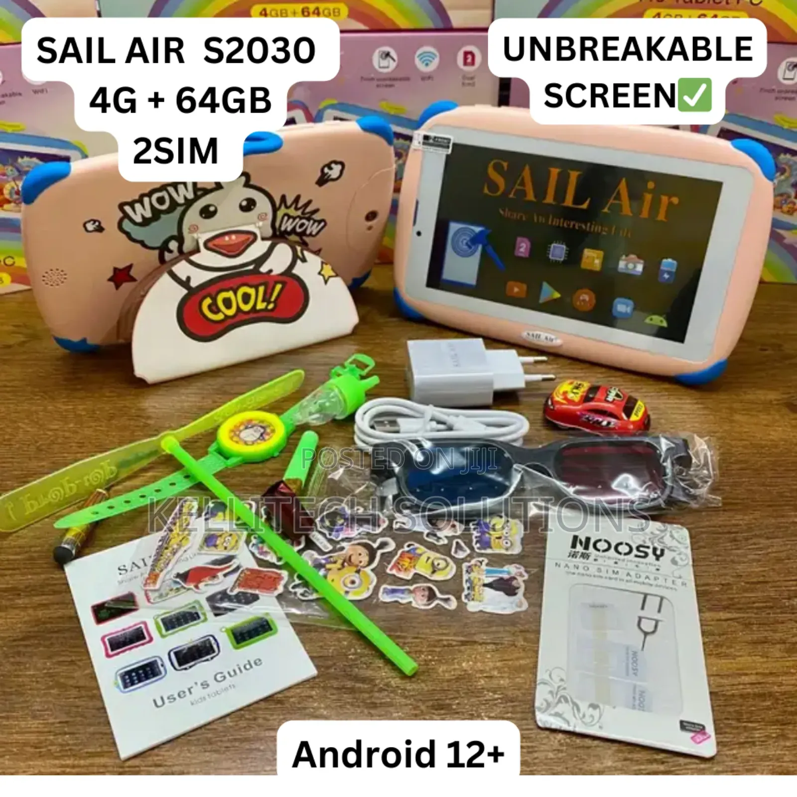 Sailair S360 Kid's Tablet, 4gb RAM 64gb Rom Unbreakable