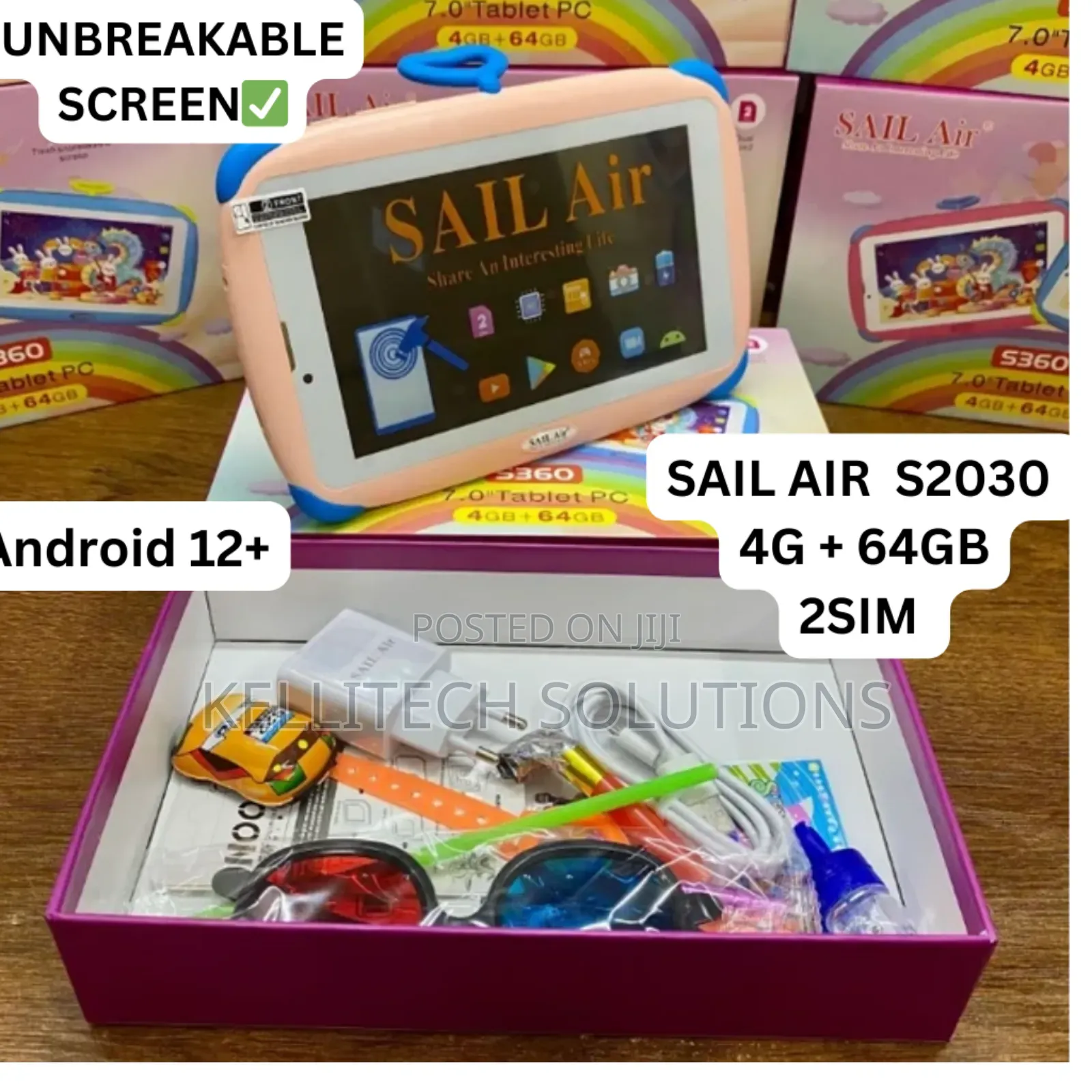 Sailair Original Kid's Tablet, Unbreakable Screen