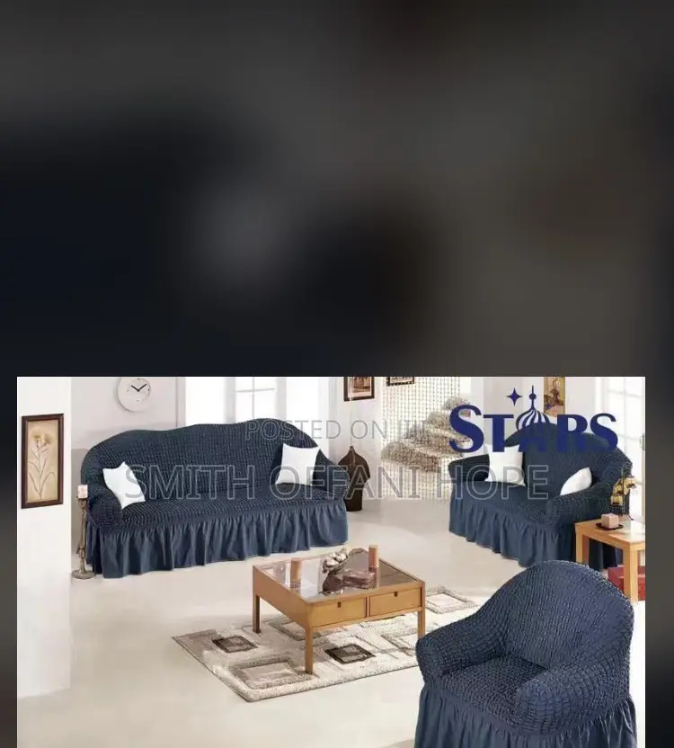 “Tailored Look: 4-Piece Skirt Sofa Covers Set”