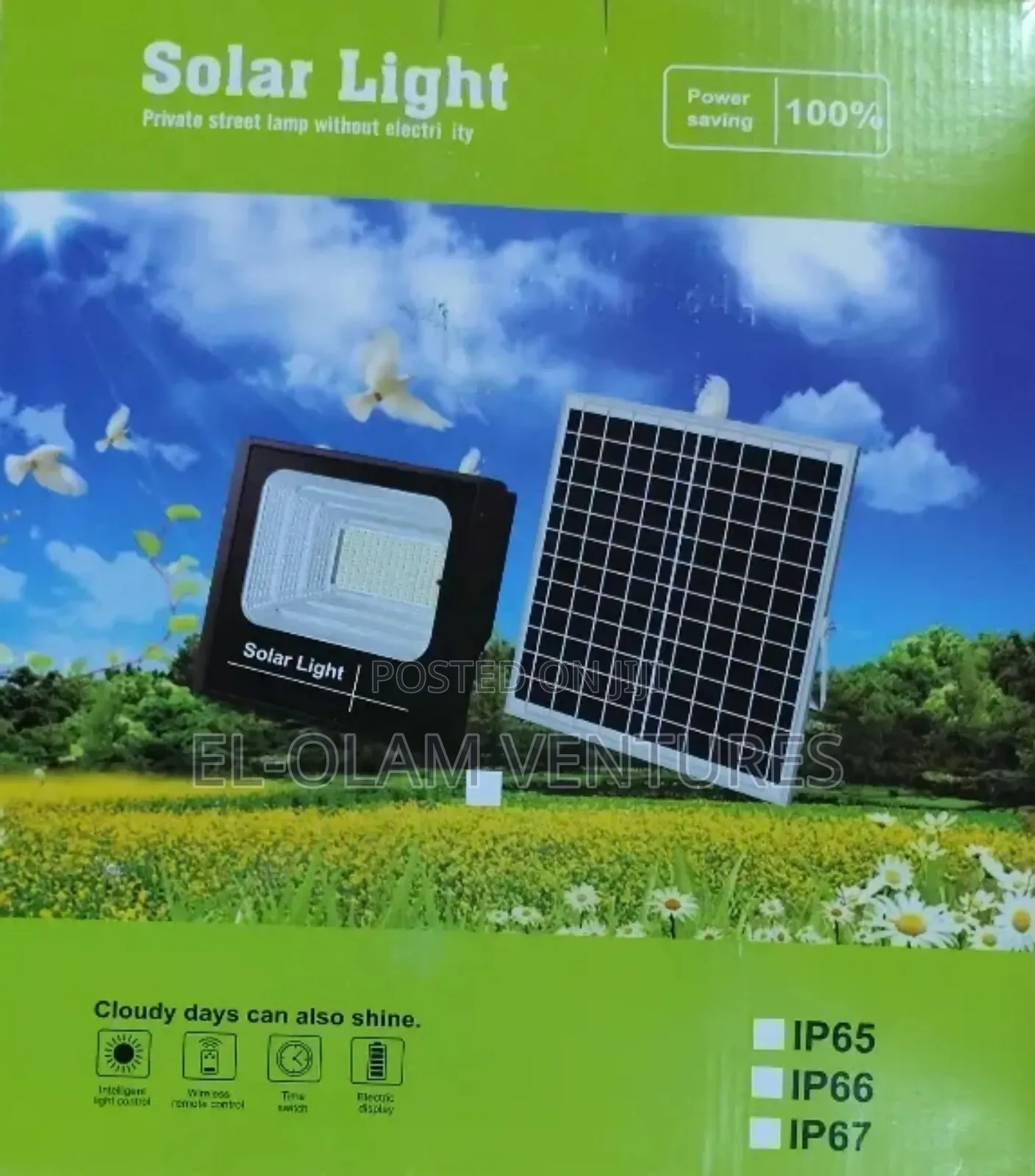 Solar Outdoor Floodlight IP65 500W in Accra Metropolitan Solar Energy