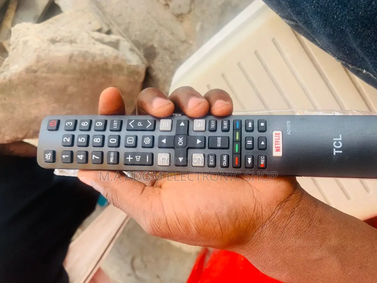 Shop Adorable TCL Electric Remote Control(Black) 