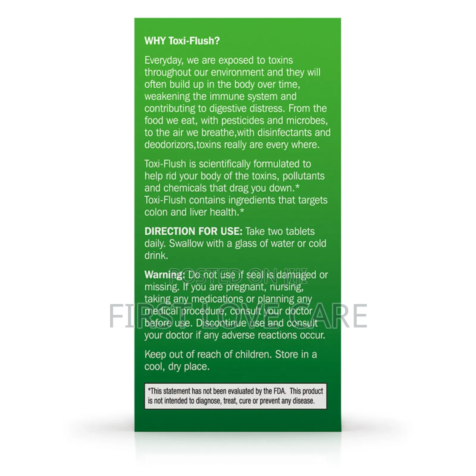 Nature's Field Toxi Flush , Cleansing and Detoxification