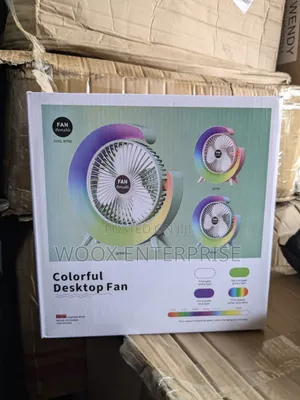 5 Inch Desktop Fan With Led Light
