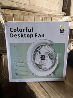 5 Inch Desktop Fan With Led Light