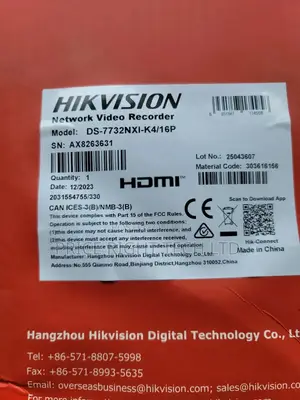 Hikvision NVR 32 Ch Acusense 4hdd 16 Poe Ds-7732nxi-/16p