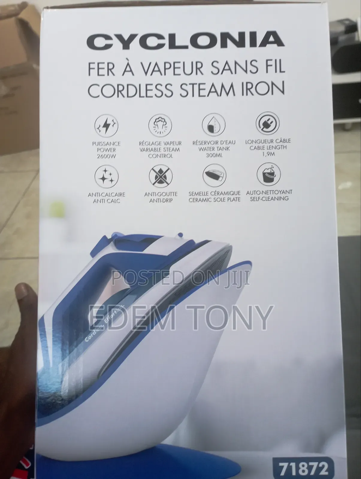 Cyclonia Cordless Steam Iron