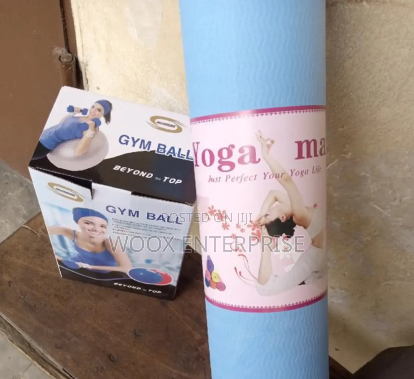 Gym Ball/Yoga Ball Plus Yoga Mat (2 in 1)