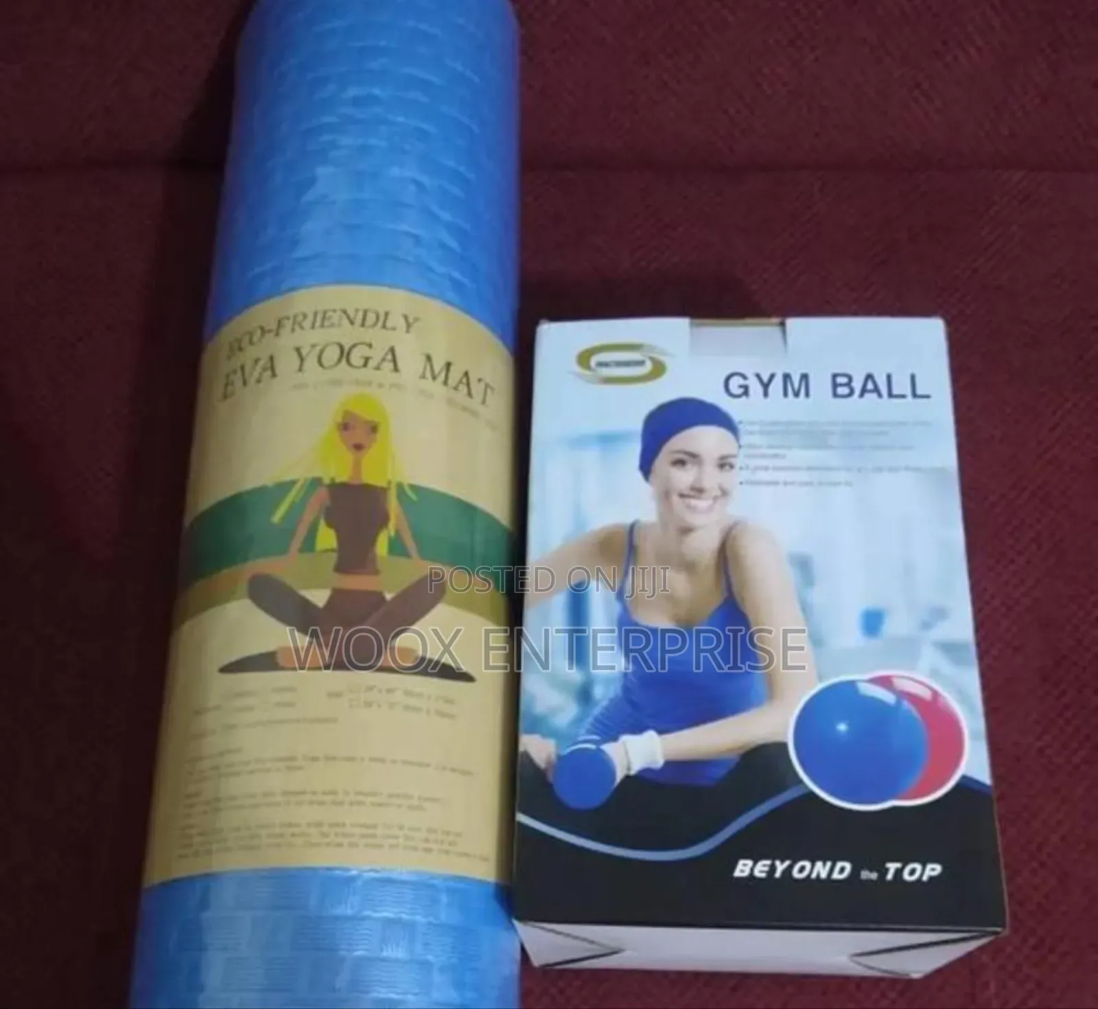 Gym Ball/Yoga Ball Plus Yoga Mat (2 in 1)