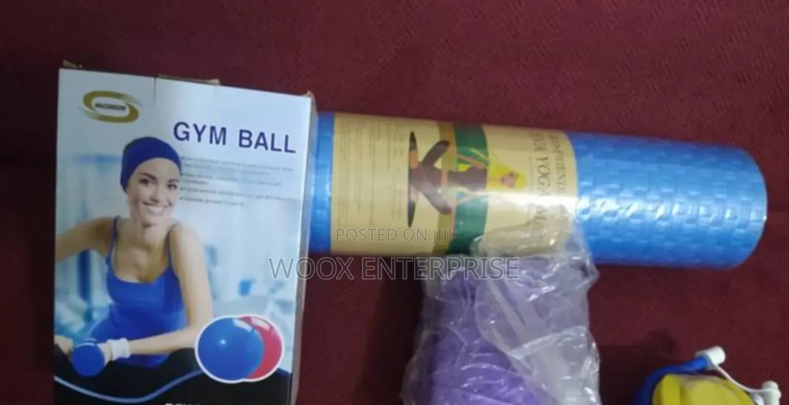 Gym Ball/Yoga Ball Plus Yoga Mat (2 in 1)