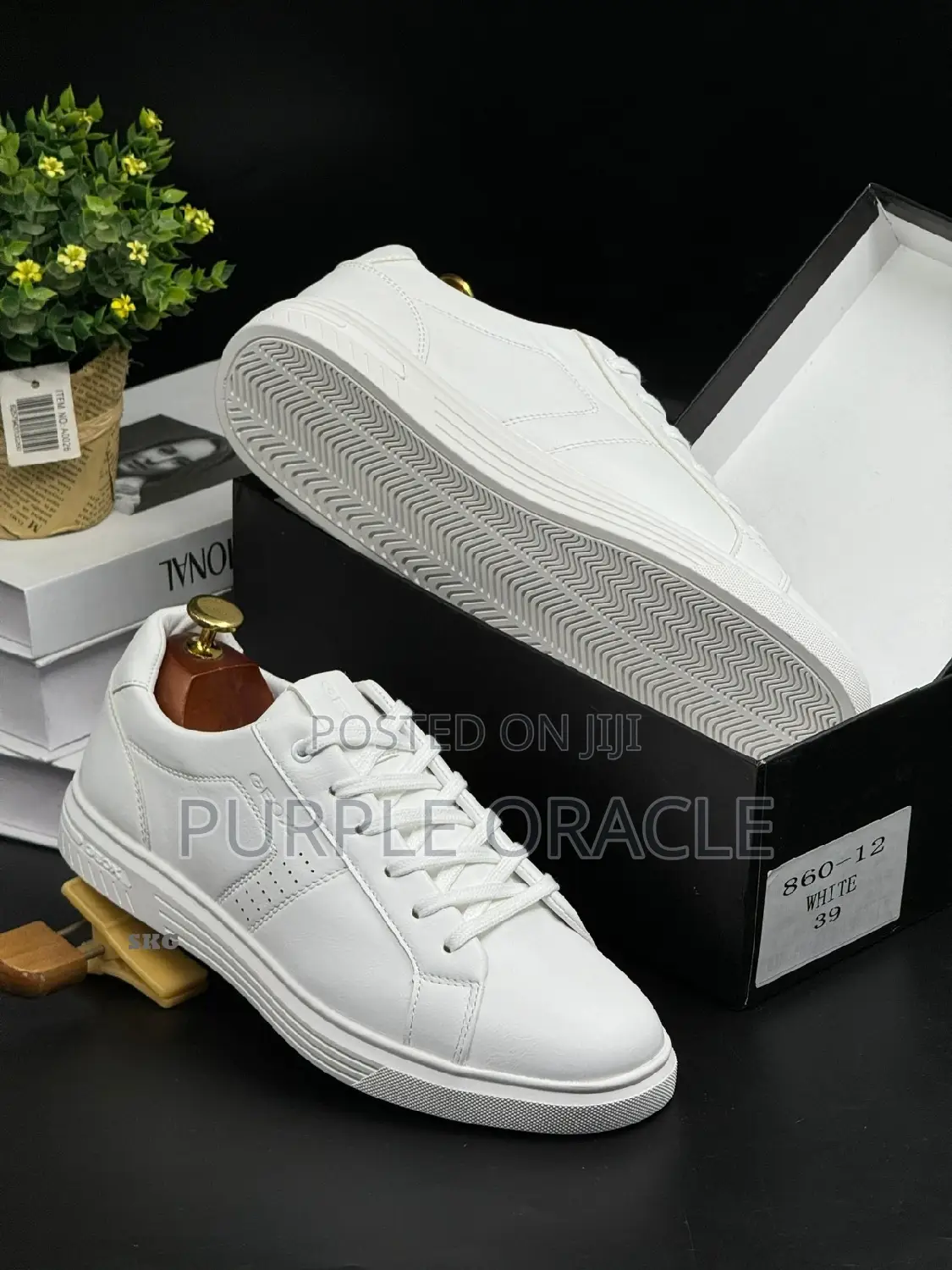 Men’S Premium Leather Sneakers by Geox.
