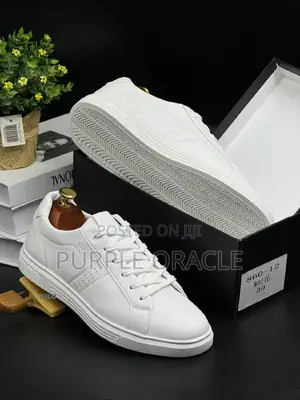 Men’S Premium Leather Sneakers by Geox.
