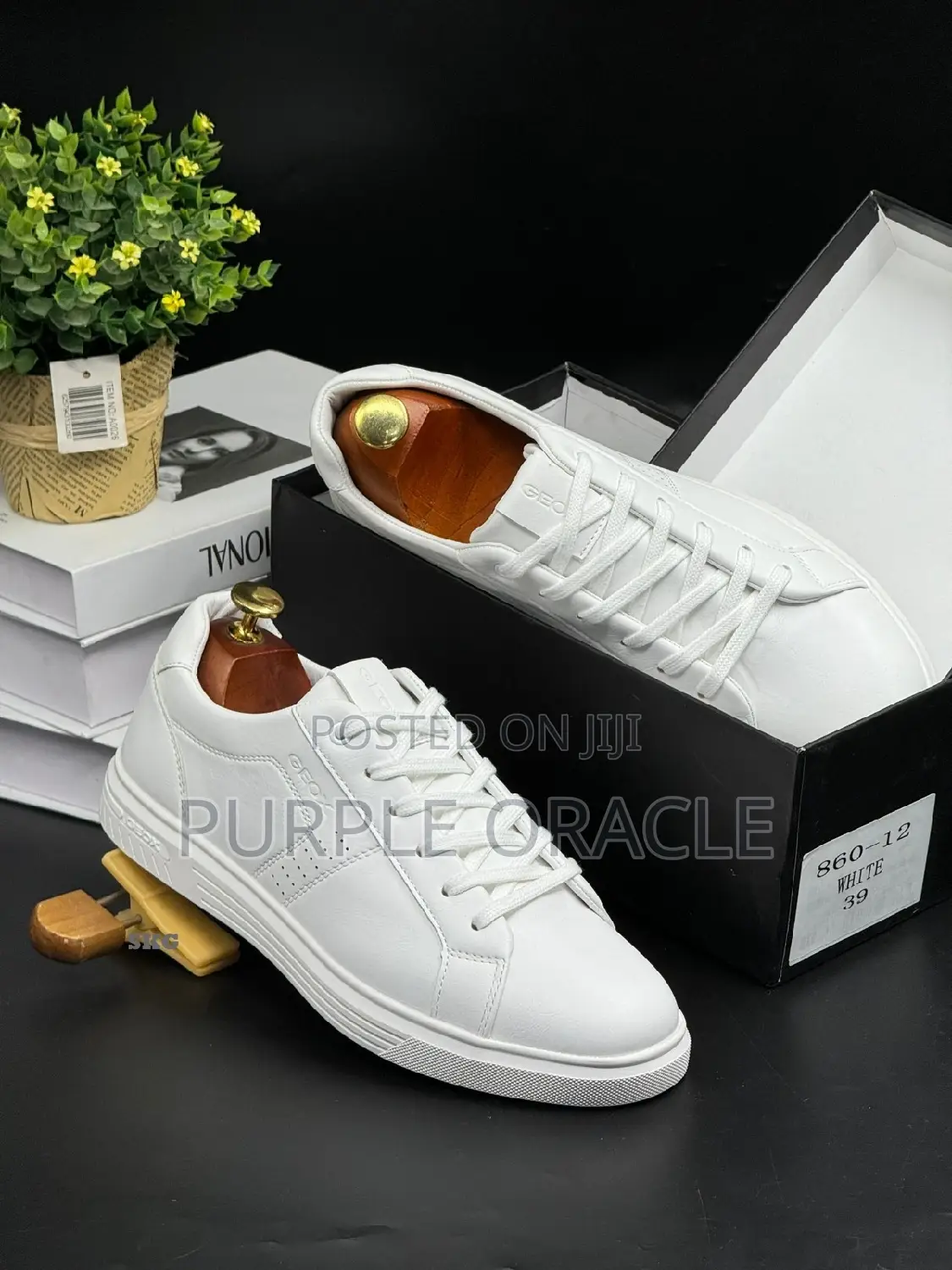 Men’S Premium Leather Sneakers by Geox.