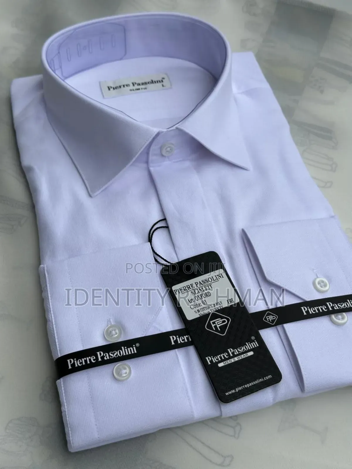 Men Long Sleeves White Shirt