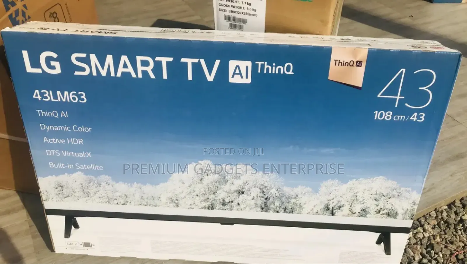 LG LED Smart TV 43 Inch, Full Hd, Webos HDR 43lm6370pva