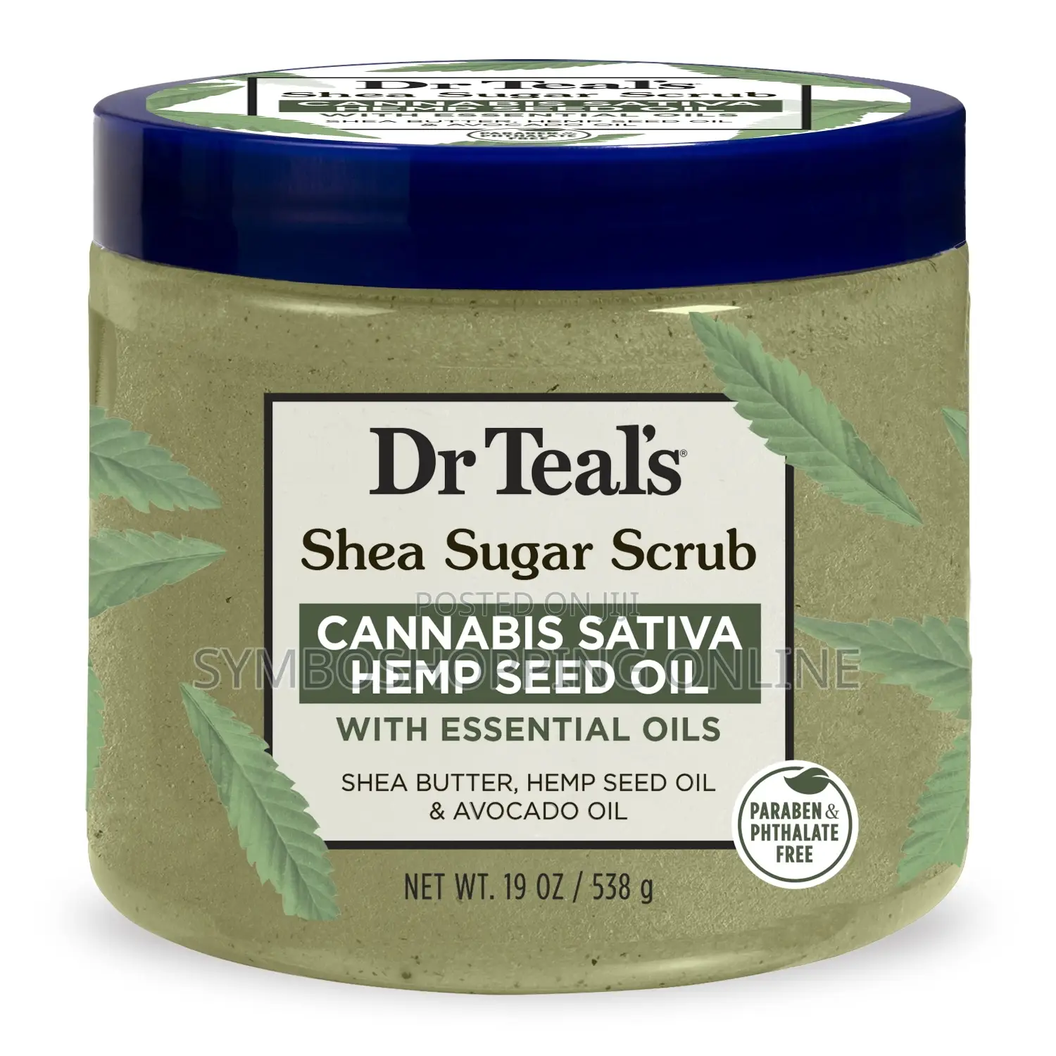 Dr Teal's Shea Sugar Body Scrub, Cannabis Sativa Hemp Seed