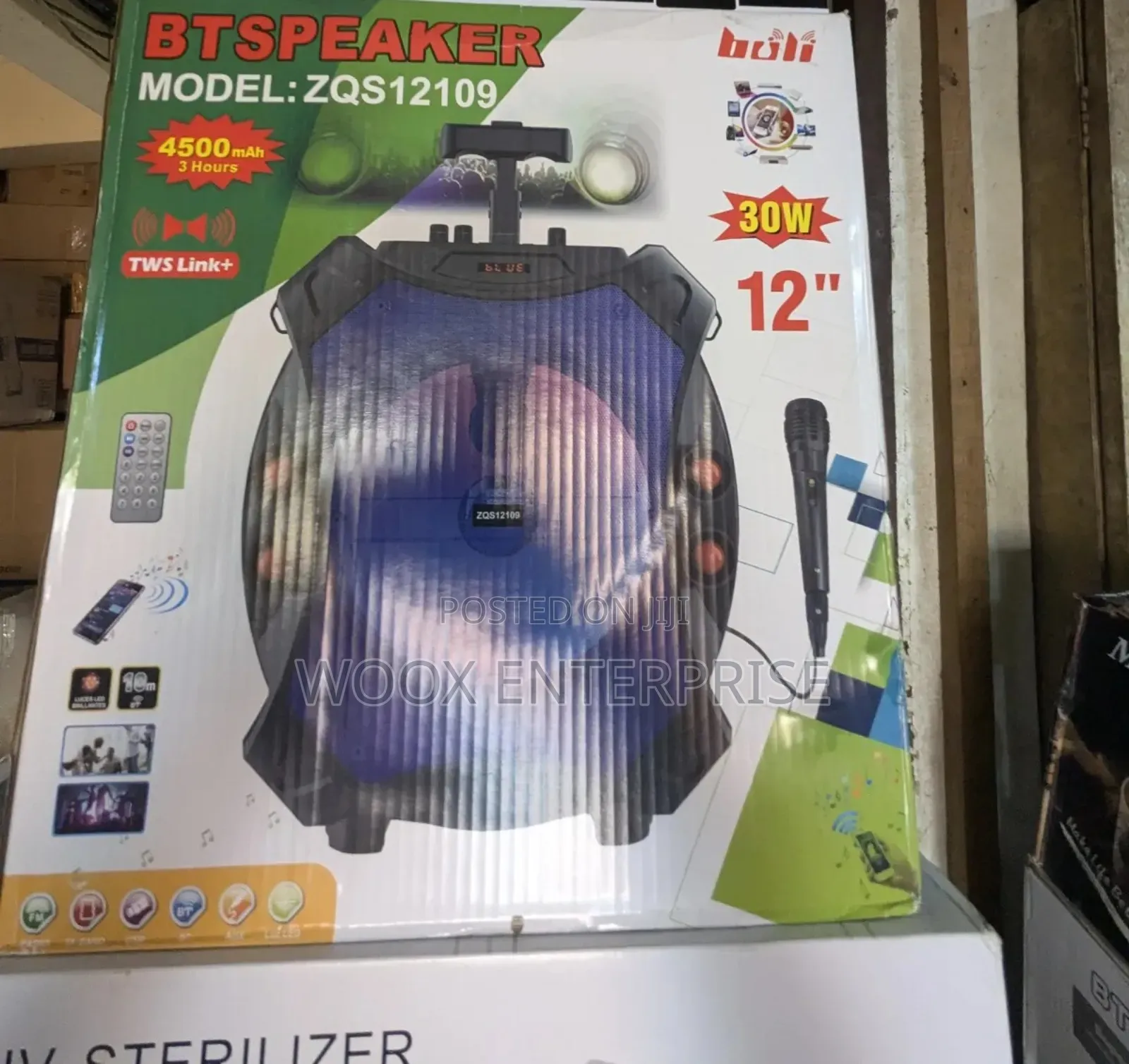 Bluetooth Speaker With Wireless Rechargeable Mic