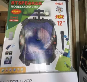 Bluetooth Speaker With Wireless Rechargeable Mic