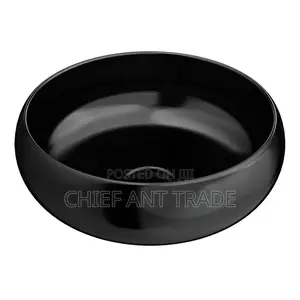 Round Pedicure Basin (Black) .F3648