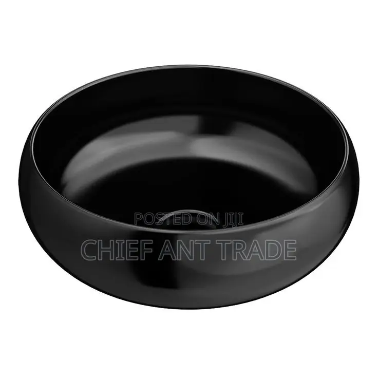 Round Pedicure Basin (Black) .F3648