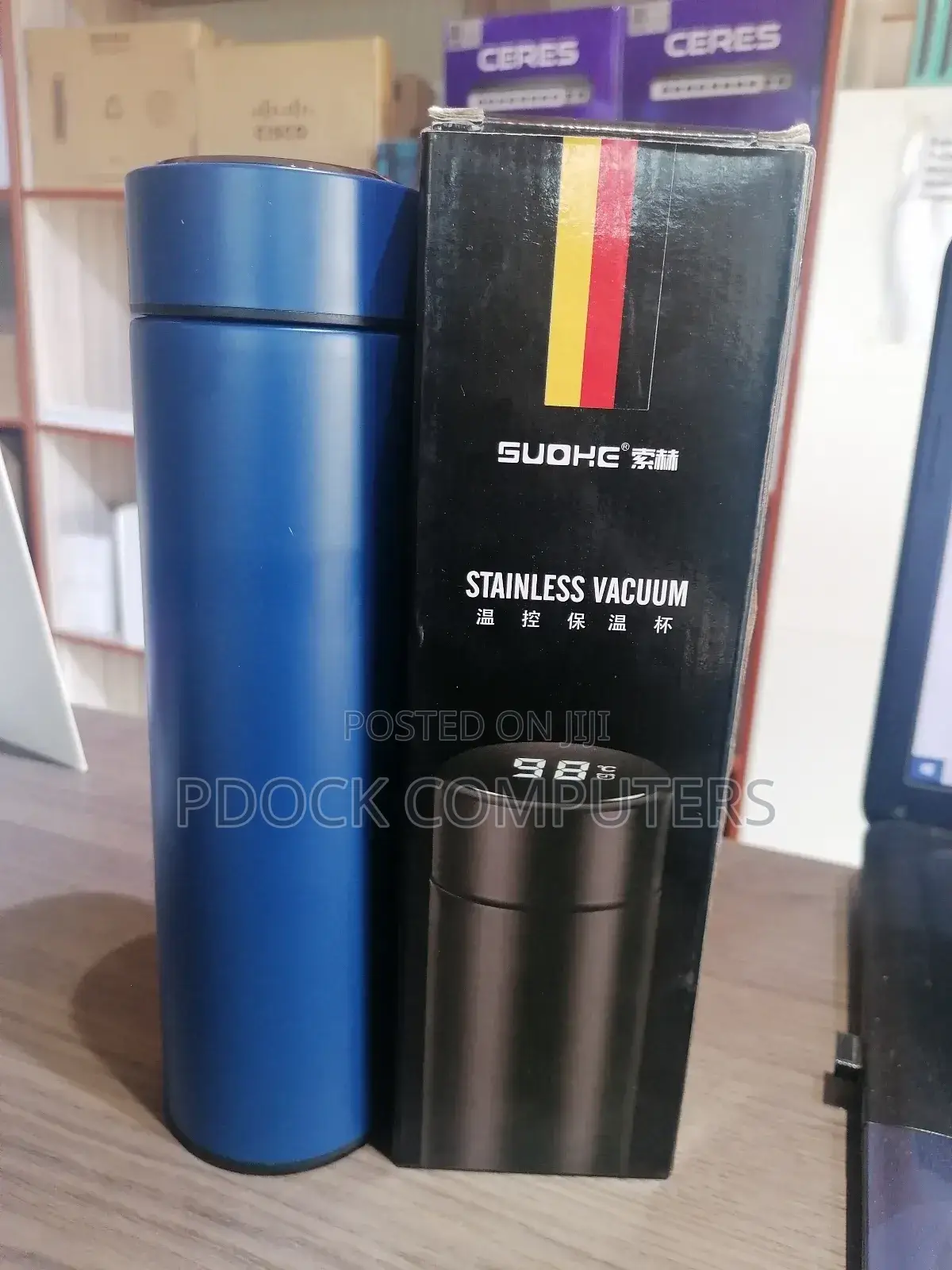 Temperature Led Display Flask Water Bottle