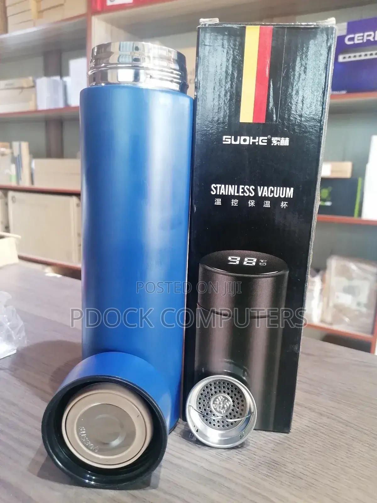 Temperature Led Display Flask Water Bottle