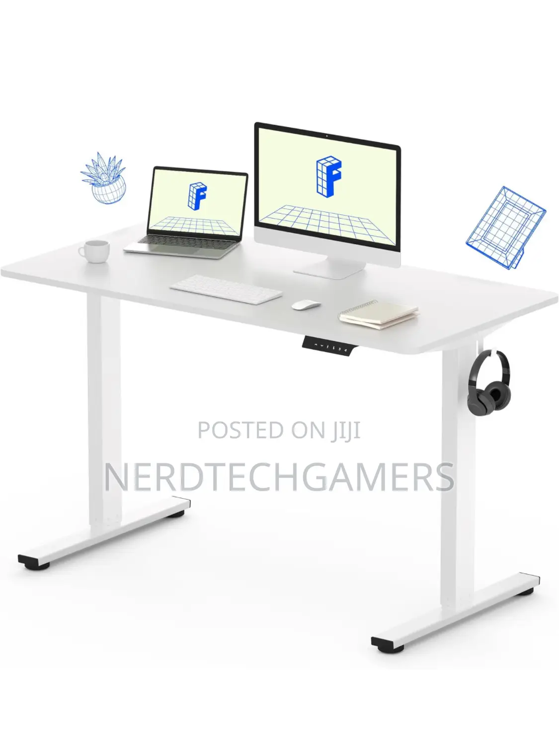 FLEXISPOT Standing Desk Solid One-Piece Desktop Height