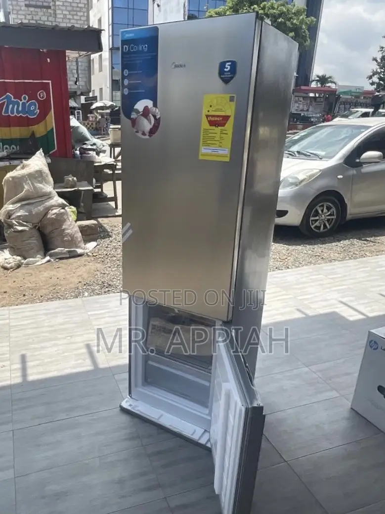Elegant Midea MDRB369FGN02 Double Door Refrigerator.