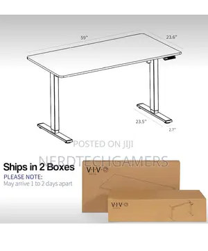 VIVO Electric Height Adjustable 60 X 24 Inch
